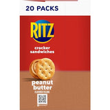 RITZ Peanut Butter Sandwich Crackers, 20 Snack Packs (6 Crackers Per Pack)