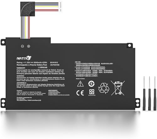 B31N1912 C31N1912 Laptop Battery Replacement for ASUS VivoBook 14 15 E410 E510 L410 L510 E410M E410MA L410MA E410KA E510M E510MA E510KA 11.55V 42Wh