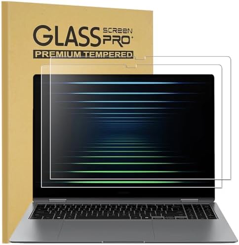 KEANBOLL 2-Pack Tempered Glass Designed for 16" Samsung Galaxy Book 5 Pro 360 & Samsung Galaxy Book 5 Pro 16 inch Screen Protector (16 inch), 9H Hardness, Scratch Resistant