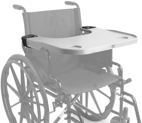 PEPE Mobility - Wheelchair Tray with Cup Holder, Removable and Easy-to-Fit Table for Adults