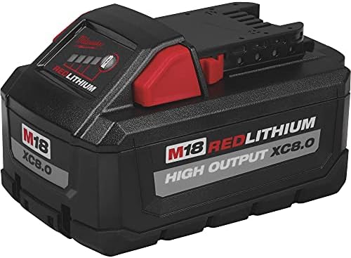 Milwaukee 48-11-1880 M18 REDLITHIUM HIGH OUTPUT 18v 8.0 Ah Lithium-Ion Battery Pack