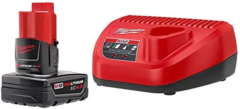 Milwaukee M12 12-Volt Lithium-Ion XC Battery Pack 4.0 Ah and Charger Starter Kit