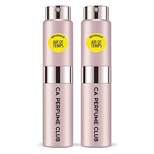 CA Perfume Impression of N. Ricci Air of Temps For Women Replica Version Fragrance Dupes Concentrated Long Lasting Eau de Parfum Spray Refillable Atomizer Bottle 0.27 Fl Oz-X2
