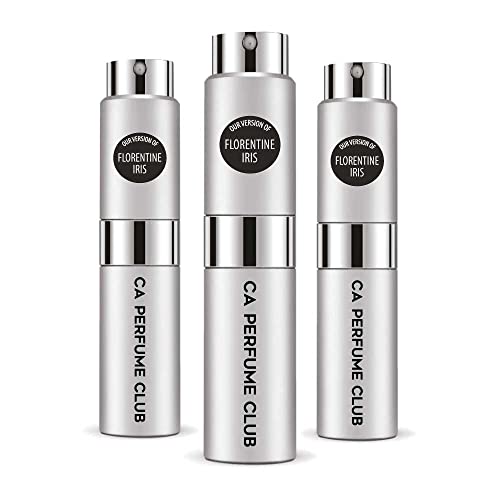 CA Perfume Impression of Ermenegildo Z. Florentine Iris For Men Replica Version Fragrance Dupes Concentrated Long Lasting Eau de Parfum Spray Refillable Atomizer Bottle 0.27 Fl Oz-X3
