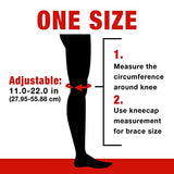 ACE Brand Adjustable Knee Brace, Left or Right, With Dual Side Stabilizers, Provide Support & Compression To Arthritic & Painful Knee Joints, Comfortable & Flexible Design, One Size Fits Most (200290)