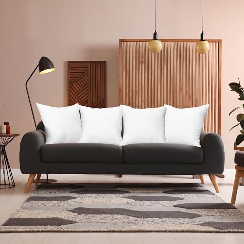 Utopia Bedding Throw Pillows (Set of 4, White), 18 x 18 Inches Pillows