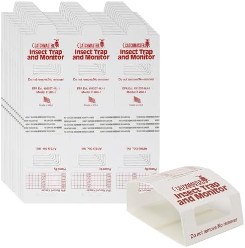 Catchmaster Spider & Insect Glue Traps 45-Pk (15 Sheets), Spider Traps, Adhesive Cockroach Killer Glue Boards, Cricket Sticky Traps, Indoor Roach Trap for Home, Garage & Shed, Pet Safe Pest Control