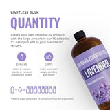 LAB BULKS ESSENTIAL OIL - Lavender Oil 16 Ounce Bottle for Diffusers, Home Care, Candles, Aromatherapy, Lavender Oil Spray (2 Pack)