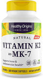 Healthy Origins Vitamin K2 (MK-7) – 100 mcg, 180 Veggie Softgels