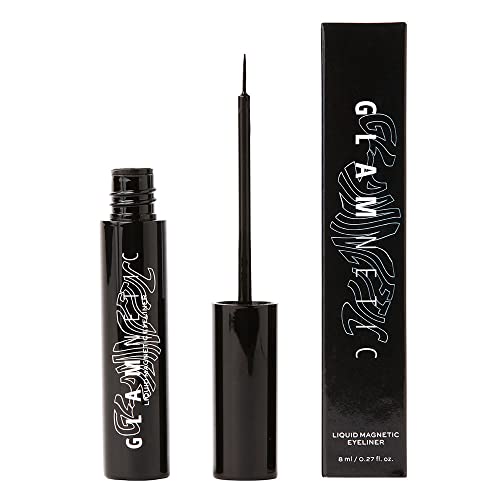 Glamnetic Magnetic Eyeliner - Black | Waterproof Liquid, All-Day Hold for Magnetic Eyelashes, Sweatproof, Paraben-Free - 8ml