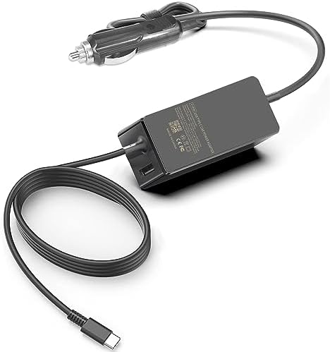 USB C Laptop Car Charger 100W USB C Charger for Lenovo Thinkpad/Yoga,Mac-Book Pro/Air, Dell HP Acer Asus LG Gram Samsung Toshiba Chromebook Charger, USB-A Port DC 5V 3A