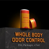 Mando Whole Body Deodorant For Men - Smooth Solid Stick - 72 Hour Odor Control - Aluminum Free, Baking Soda Free, Skin Safe - 2.6 Ounce (Bourbon Leather)