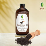 SVA Black Seed Oil 16oz Premium Carrier Nigella Sativa Kalonji Oil for Hair Care, Hair Oiling, Scalp Massage, Skin Care