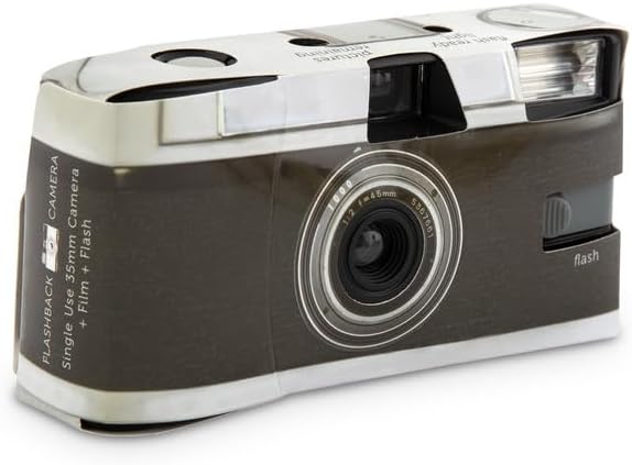 Weddingstar Disposable Camera with Flash - Single Use 35mm Film Camera for Wedding or Party Favors - Vintage