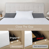 Vekkia New Bed Wedge Pillow for Headboard Gap/Headboard Pillow/Mattress Gap Filler/Bed Gap Filler,Close Gap (0-5") Between Mattress and Headboard,Bed Without Headboard,Stop Losing Pillows(Queen)