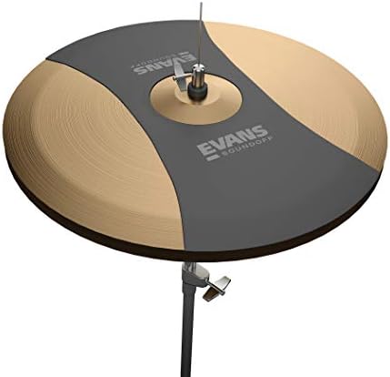 Evans Soundoff Drum Mute Pads - Drum Pads for Acoustic Drum Sets - Drum Mutes Pack - For High Hat Cymbals - Great for Silencing Drum Kits to Practice - Fits 14" High Hat