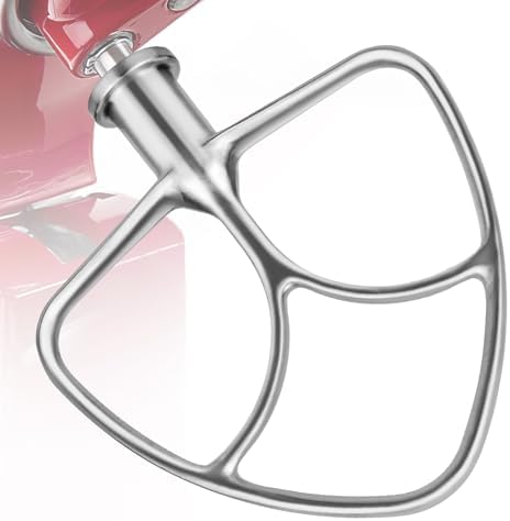 Stainless Steel K45B Coated Flat Beater for KitchenAid 4.5-5 Qt Mixer Paddle Attachment Flat Beater Fits Stand Mixer Bowls For KitchenAid 4.5-5 Quart Bowls, Kitchenaid Paddle Attachment
