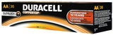 Duracell MN15P36 Standard Battery, AA, Alkaline, PK36 Lighting, 36 Count (Pack of 1), Black