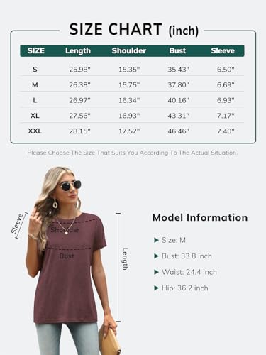 ATHMILE Christmas T Shirt Womens Short Sleeve Round Neck Shirts Summer Top Fashion Basic Tee Dark Green