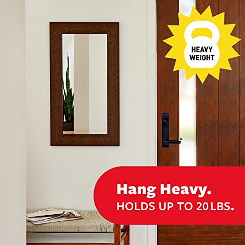 Command 20 lb XL Heavyweight Picture Hanging Strips 10 Pairs (20 Command Strips), Damage Free Hanging Picture Hangers, Heavy Duty Wall Hanging Strips for Home Decor, White Adhesive Strips