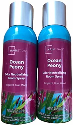 Mainstays Ocean Peony Odor Neutralizing Room Spray Bundle of 2 8 Fl oz
