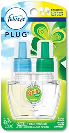 Febreze 74903 Plug Air Freshener Refills, Gain Original, 0.87 Oz, 6/Carton
