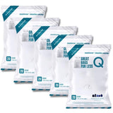 Plasticplace Trash Bags, Compatible with simplehuman Code Q Packs, White Drawstring Garbage Liners,13-17 Gallon, 25" x 32.5" (20 Count/5 Pack)