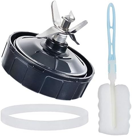 Blender Extractor Blade for Ninja Blender, 7 Fins Extractor Blade with Rubber Gasket & Cleaning Brush, Compatible with Nutri Ninja Auto iQ Blender BL482 BL642 NN102 BL682 BL2013 (3 PCS)