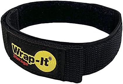 Quick-Straps by Wrap-It Storage – 16” (8-Pack) Black - Extension Cord Organizer and Hose Storage