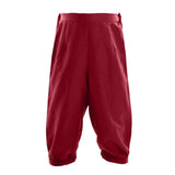 BLESSUME Retro Colonial Pants Renaissance Mens Knicker Pants Breeches Wine Red