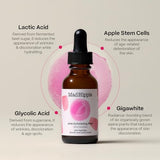 Mad Hippie AHA Exfoliating Peel + Eye Cream Pack – Lactic & Glycolic Acid Peel, Goji Berry, Peptides, Hyaluronic Acid & Niacinamide, Discoloration Correcting Serum, Anti-Aging
