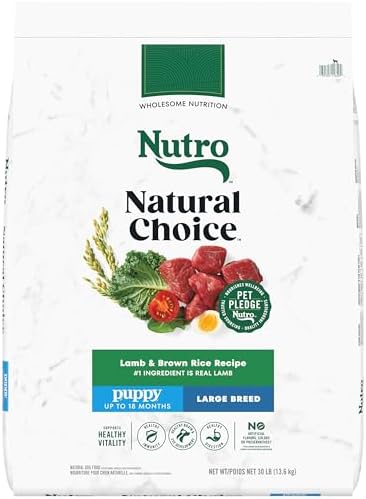 Nutro Natural Choice Large Breed Puppy Dry Dog Food, Lamb and Brown Rice Recipe, 30 lbs.