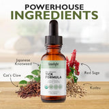 LIMELIGHT HERBALS The Organic Tick Formula: Enhanced Immune System Support - Concentrated Herbal Tincture with Cat's Claw, Andrographis, Japanese Knotweed & More - 60 Servings - Made in USA