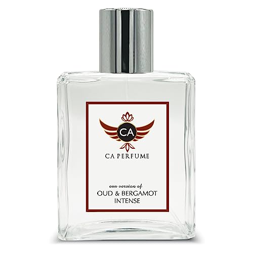 CA Perfume Impression of Jo M Oud & Bergamot Intense For Women & Men Replica Fragrance Dupes Eau de Parfum Spray Bottle 3.4 Fl Oz/100ml-X1
