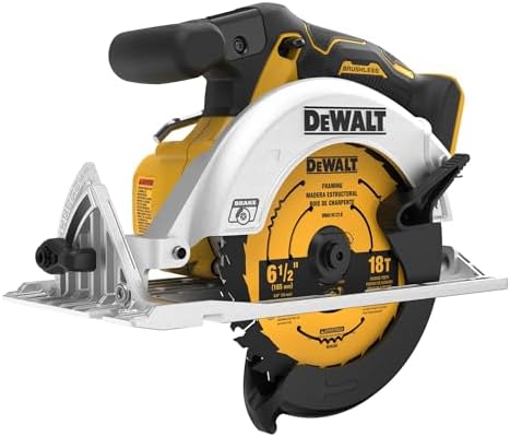DEWALT 20V MAX* Circular Saw, 6-1/2-Inch, Cordless, Tool Only (DCS565B)