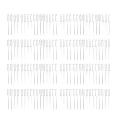 300PCS 1ml Disposable Plastic Clear Liquid Dropper Transfer Pipette Eye Droppers,Volumetric Pipettes,Essential Oils Pipettes