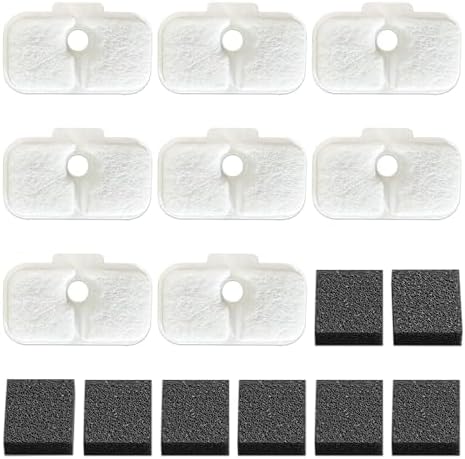 8PCS Cat Water Fountain Filter Replacement for Petlibro - Pre-Filter Sponges Compatible with PLWF105, PLWF115, PLWF005 - Keep Your Pet Libro Fountain Clean and Fresh with PET Standard Filters
