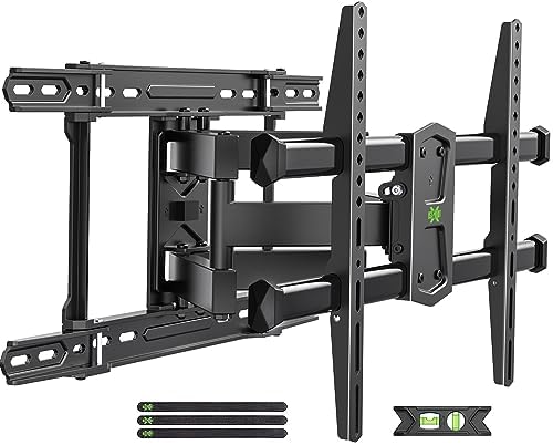 USX MOUNT UL Listed TV Wall Mount for 42"-85" TVS up to 110lbs and 8"-24" Wood Studs, TV Mount with Tilt, Swivel & Extension, TV Mounts Bracket with Dual Articulating Arms, Max VESA 600x400mm