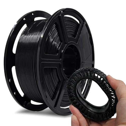 FLASHFORGE PLA Flexible 1.75 mm, 4X longer stretch 3D Printer Filament 1Kg (2.2lbs) Spool - Dimensional Accuracy +/- 0.02 mm, Ideal for Printing Soft Accessories