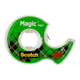 Scotch Magic Tape, Invisible, Home Office Supplies and Back to School Supplies for College and Classrooms, 6 Rolls with 6 Dispensers