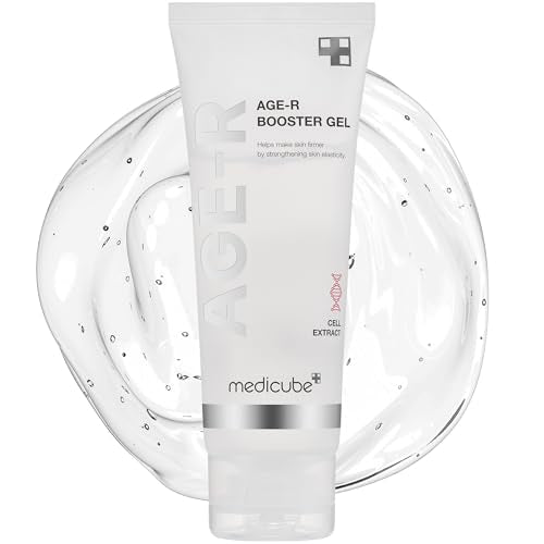 Medicube Age-R Booster Gel Serum for Skin Care Devices - Moisturizing and Nourishing Facial Serum with Plant Stem Cell Extract, Hyaluronic Acid, Collagen - Hypoallergenic Korean Skin Care
