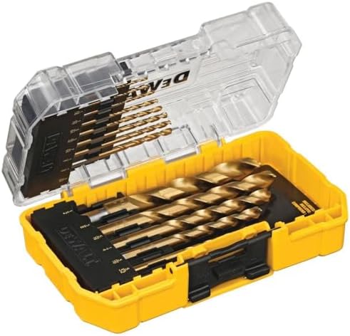 DEWALT Drill Bit Set, Titanium Nitride Coated, 14-Piece (DW1354)