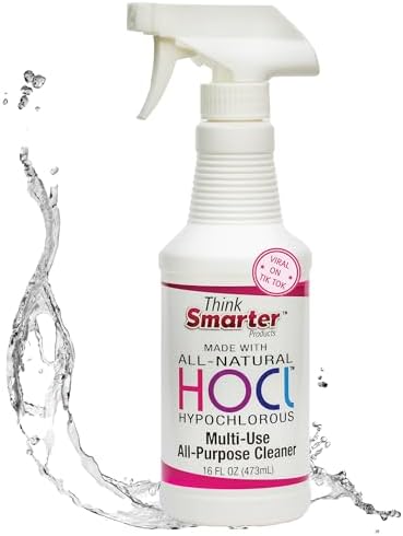 HOCL All-Purpose Cleaner with Hypochlorous Acid, All-Natural Surface Cleaner, & Skin Hydrator 16fl oz Clear Spray