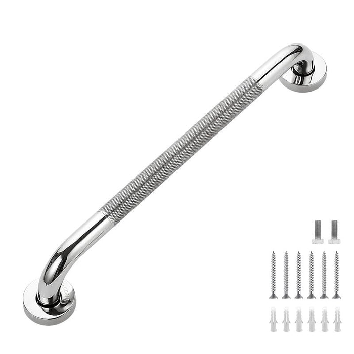 Grab Bars for Shower, 2 Pack 18-Inch Anti Slip Shower Handles for Elderly, Safety Shower Grab Bar, Stainless Steel Handicap Grab Bars for Bathroom (Polished Nickel 1" Diameter)