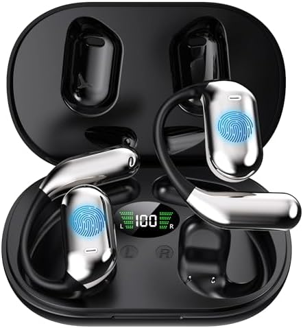 Wireless Earbuds, Translation Earbuds Real Time, 3 in 1 Ai Language Translator Earbuds, HD Sound, Long Battery Life, for Business Learning Travel, Black（No Subscription Fee）, Black