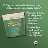 Dr. Mercola Organic Bone Broth Collagen Powder - Vanilla, 30 Servings (30 Scoops), Dietary Supplement, Supports Bone and Joint Comfort, USDA Organic, Non-GMO