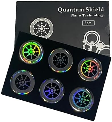 6 Pieces Bodywell chip Cell Phone Stickers Protection Neutralizers Stickers Blockers Equipment Stickers for All Phones Tablets Laptops Computer WiFi All Devices Silvery