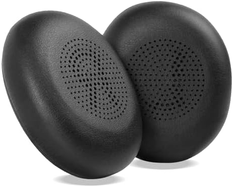 Replacement Earpads for Jabra Evolve2 65 (65MS 65UC USB)/Evolve2 40 (40UC 40MS USB)/Elite 45h On-Ear Wireless Headset, Headphone Ear Pads Cushions with Softer Protein Leather