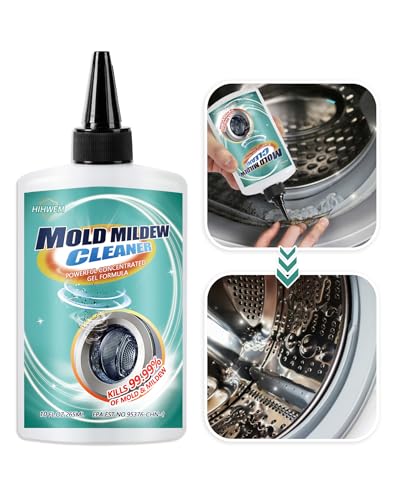 HIHWEM Mold Remover Gel Household Mold Mildew Cleaner for Washing Machine Sealant Tiles Grout Bathroom Cleaning Home Kitchen Sinks Cleaning - 10Fl.Oz