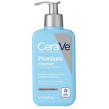 CeraVe Cleanser for psoriasis treatment | 8 ounce | with salicylic acid & urea for dry skin itch relief | fragrance free , 8 Ounce